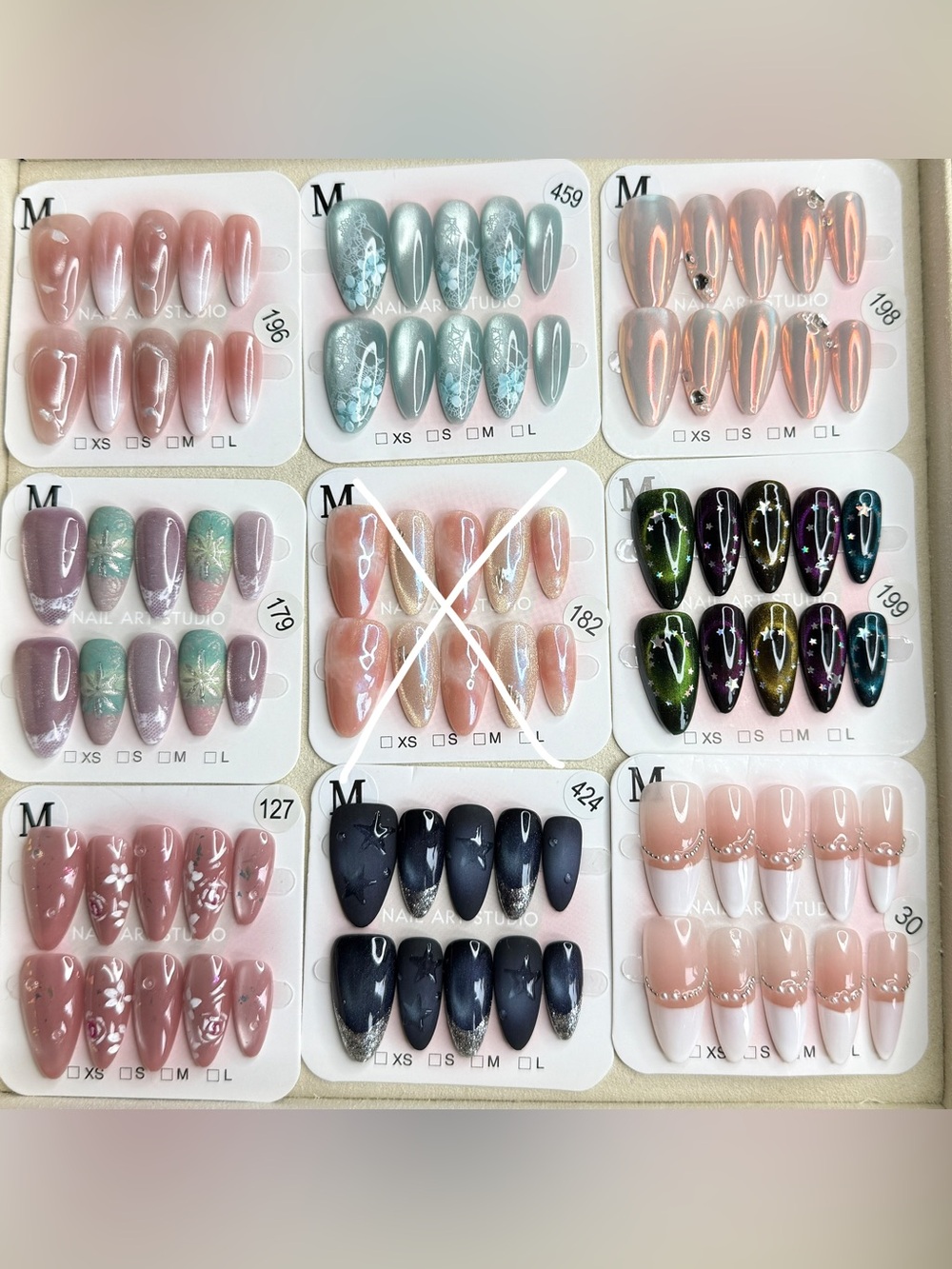 Handmade Nail Art Studio Press-On Nails Size M $10 Each